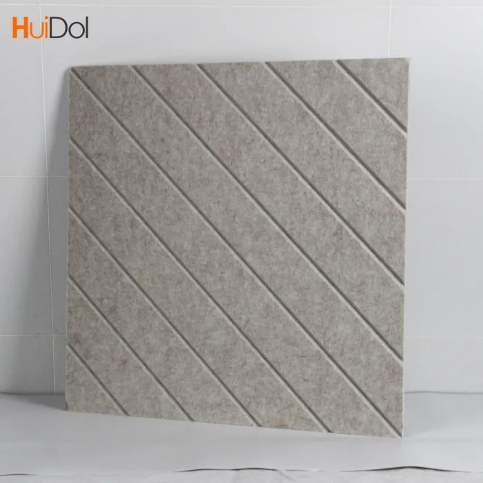 HuiDol 100% Polyester Pet Acoustic Fiber Wall Acoustic Board Sound Proof Absorption Acoustic Panels