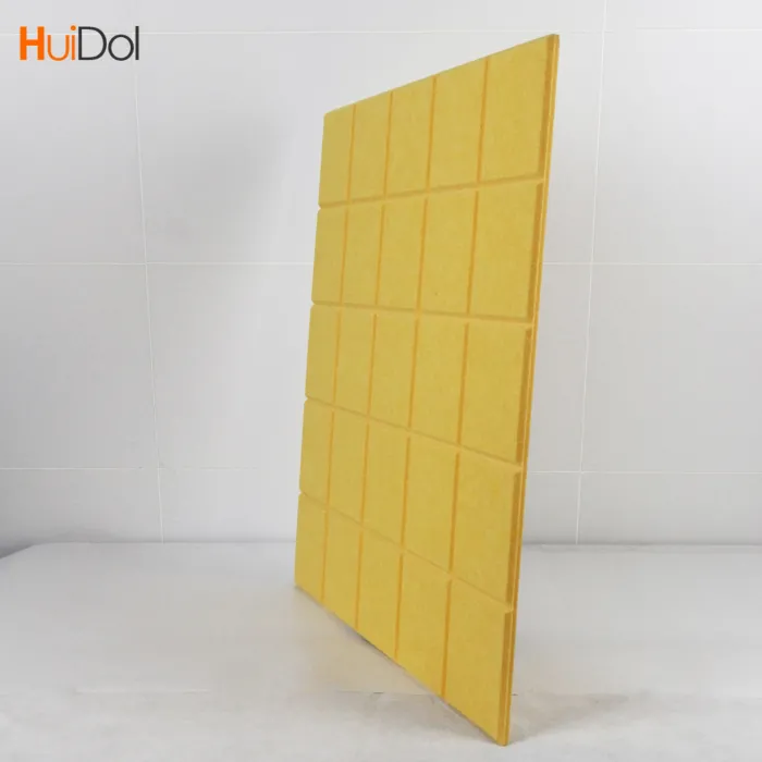 HuiDol 100% Polyester Pet Acoustic Fiber Wall Acoustic Board Sound Proof Absorption Acoustic Panels