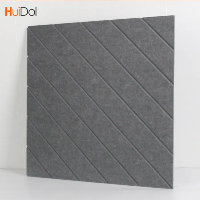 V-groove sound-absorbing panel made of 100% polyester fiber, environmentally friendly and safe