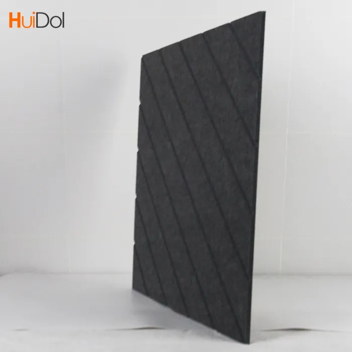 V-groove sound-absorbing panel made of 100% polyester fiber, environmentally friendly and safe