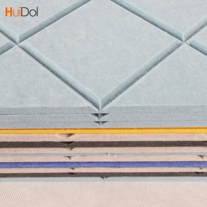 V-groove sound-absorbing panel made of 100% polyester fiber, environmentally friendly and safe