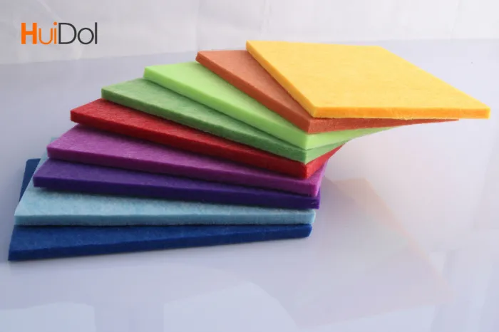 Polyester fiber sound-absorbing board with diverse color options, E0 level environmentally friendly sound-absorbing and noise reduction