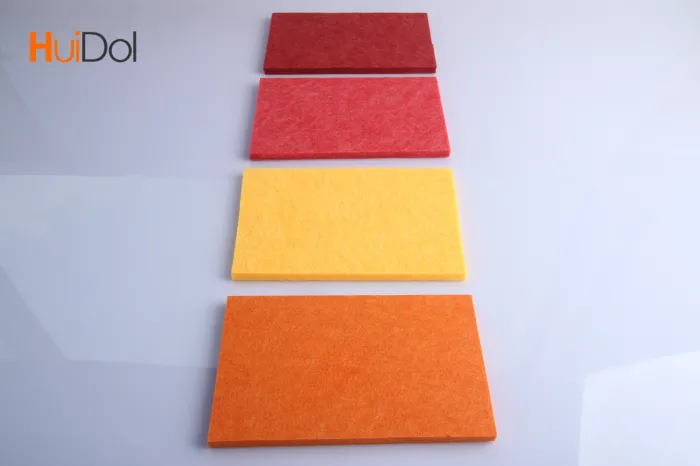 Polyester fiber sound-absorbing board with diverse color options, E0 level environmentally friendly sound-absorbing and noise reduction