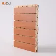 Wooden sound-absorbing board with perforated wall decoration, bamboo and wood conference room soundproofing