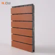 Wooden sound-absorbing board with perforated wall decoration, bamboo and wood conference room soundproofing