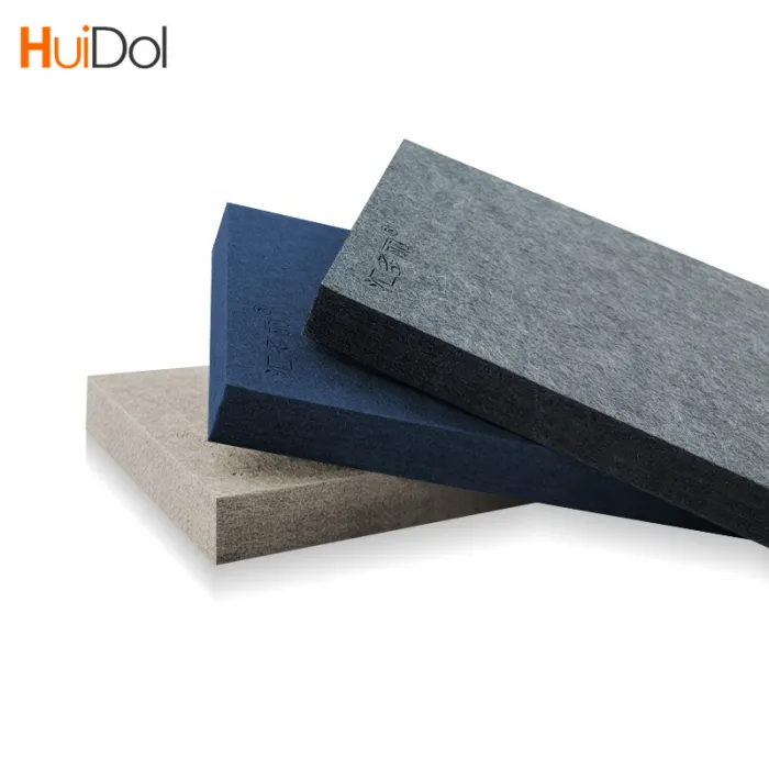 Polyester Fiber Sound Proof Colorful Acoustic Panels PET Fire Retardant Acoustic Wall Panels ForStudio