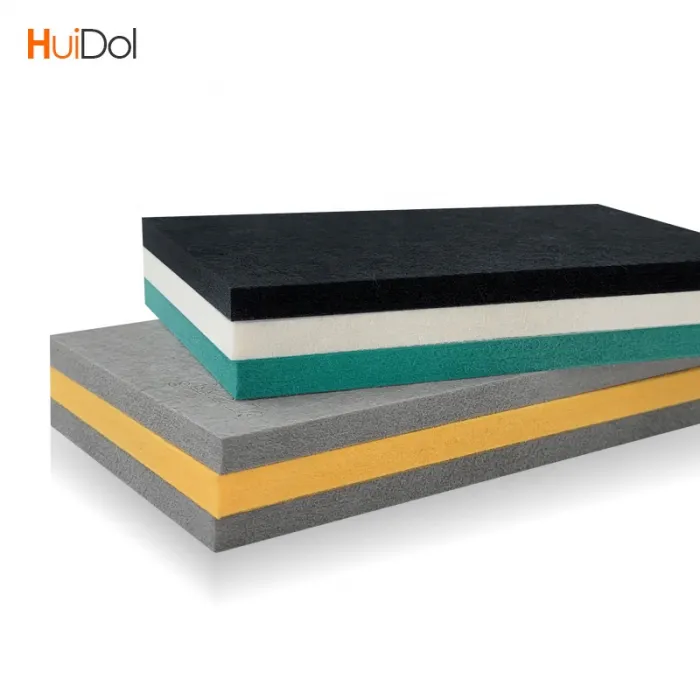 Polyester Fiber Sound Proof Colorful Acoustic Panels PET Fire Retardant Acoustic Wall Panels ForStudio