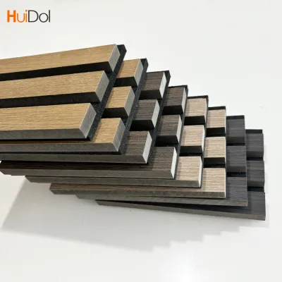 Grille sound-absorbing board, acoustic wood board, polyester fiber bottom plate, suitable for various scene wall decoration