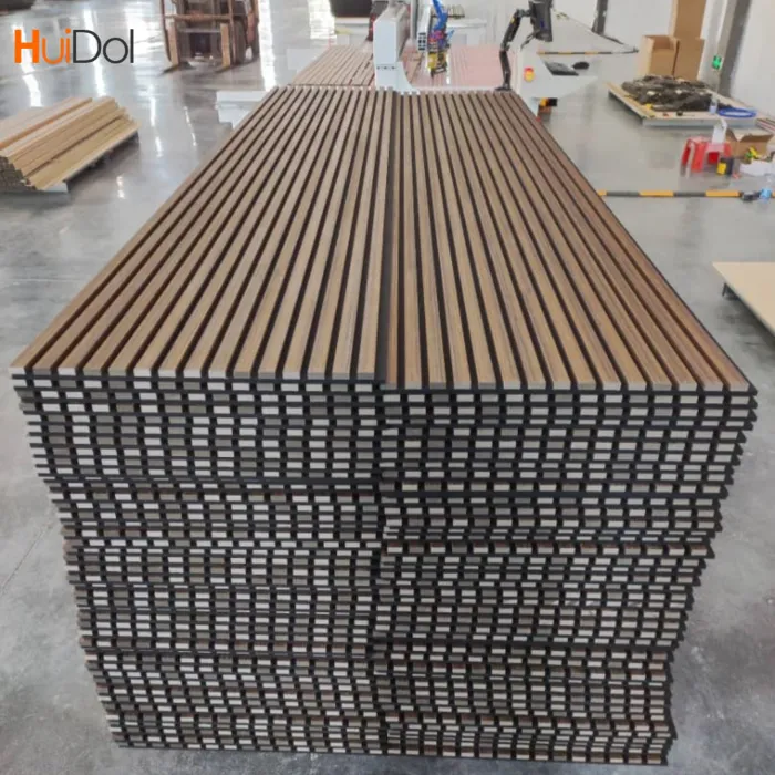 Sound Absorbing Sound Proof Wood Slat Wall Panels For Interior Decoration Wall And Ceiling