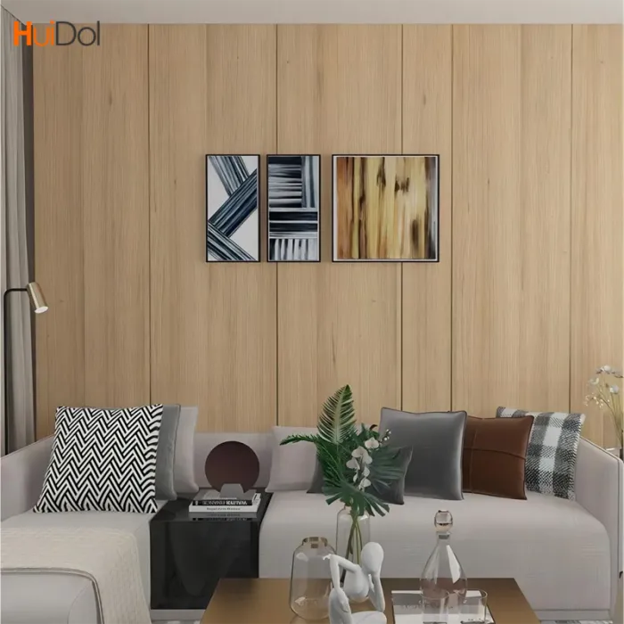 Wood grain carbon crystal panel wood decorative panel seamless carbon crystal panel interior decoration