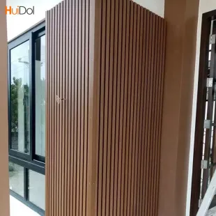 Outdoor wall panel WPC composite plastic wood Great Wall board anti mold and moisture-proof courtyard outdoor wood plastic fence board