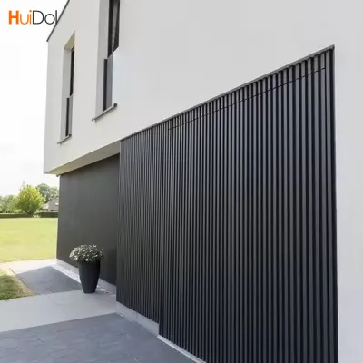 Bamboo and wood fiber grating board WPC grating wall protection board Ecological wood concave convex Great Wall board