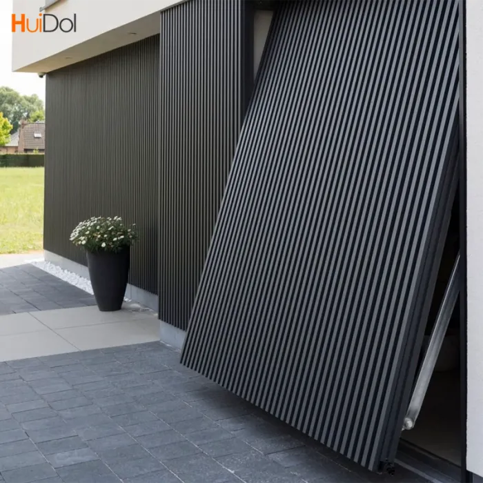 Bamboo and wood fiber grating board WPC grating wall protection board Ecological wood concave convex Great Wall board